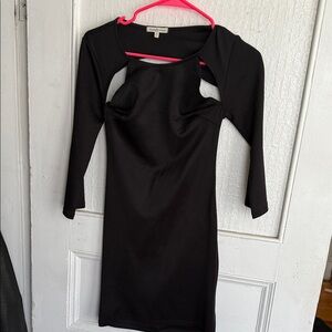 Charlotte Russe Black Long Sleeve Dress
